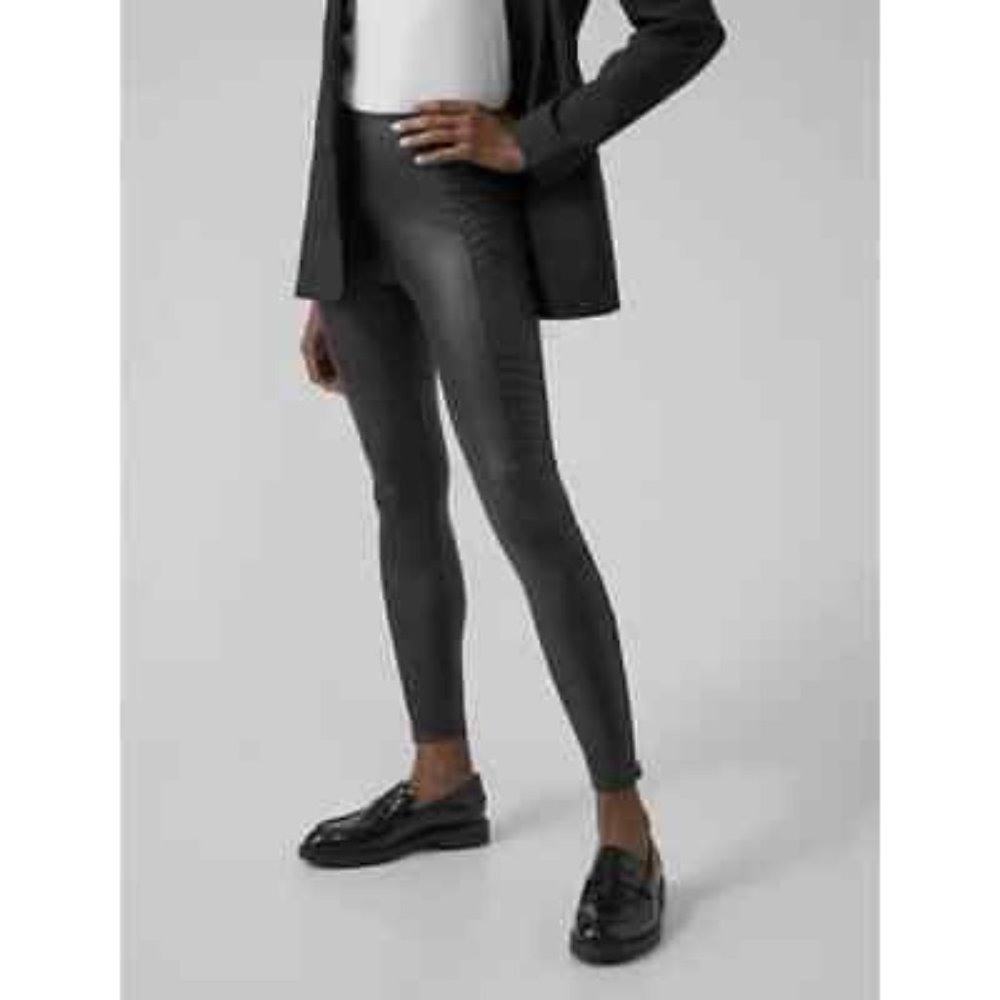 Athleta Delancy Gleam Moto Tight - black xs